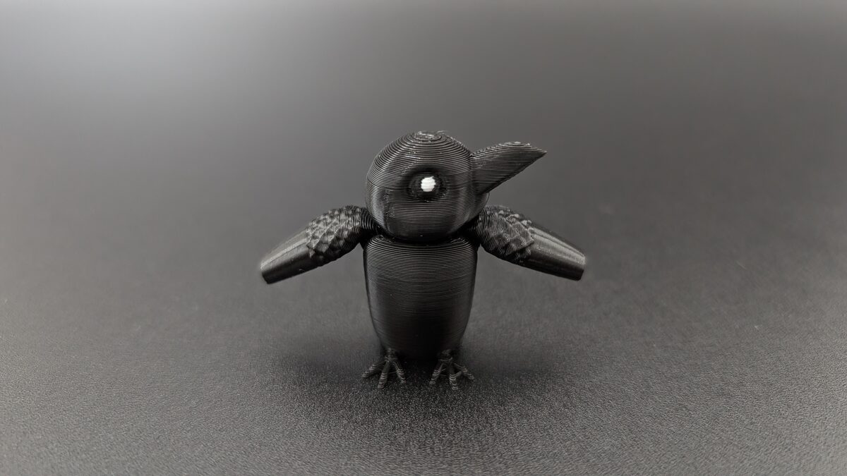 Raven Miniature with spreaded wings
